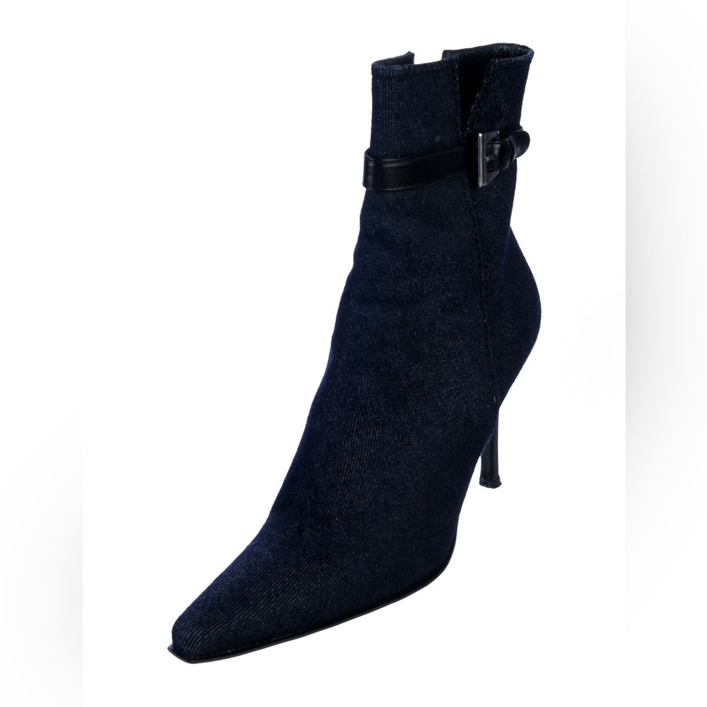 Stuart Weitzman Denim High Heel Ankle Boots - Picture 4 of 4